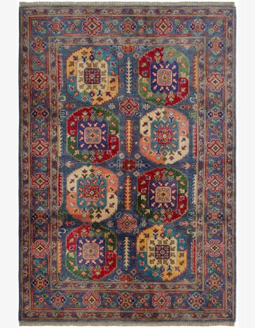 4' 2 x 6' 1 Hand Knotted Kazak Rug
