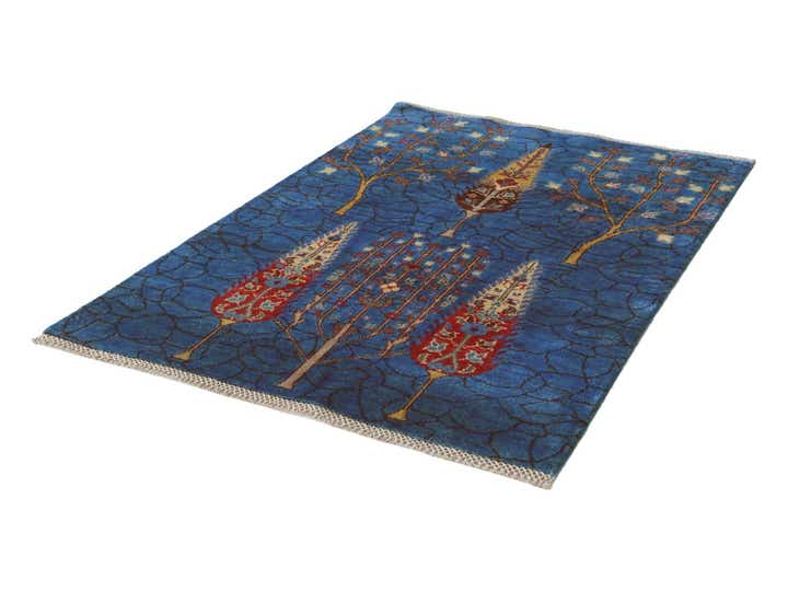 3' 3 x 4' 9 Hand Knotted Kazak Rug
