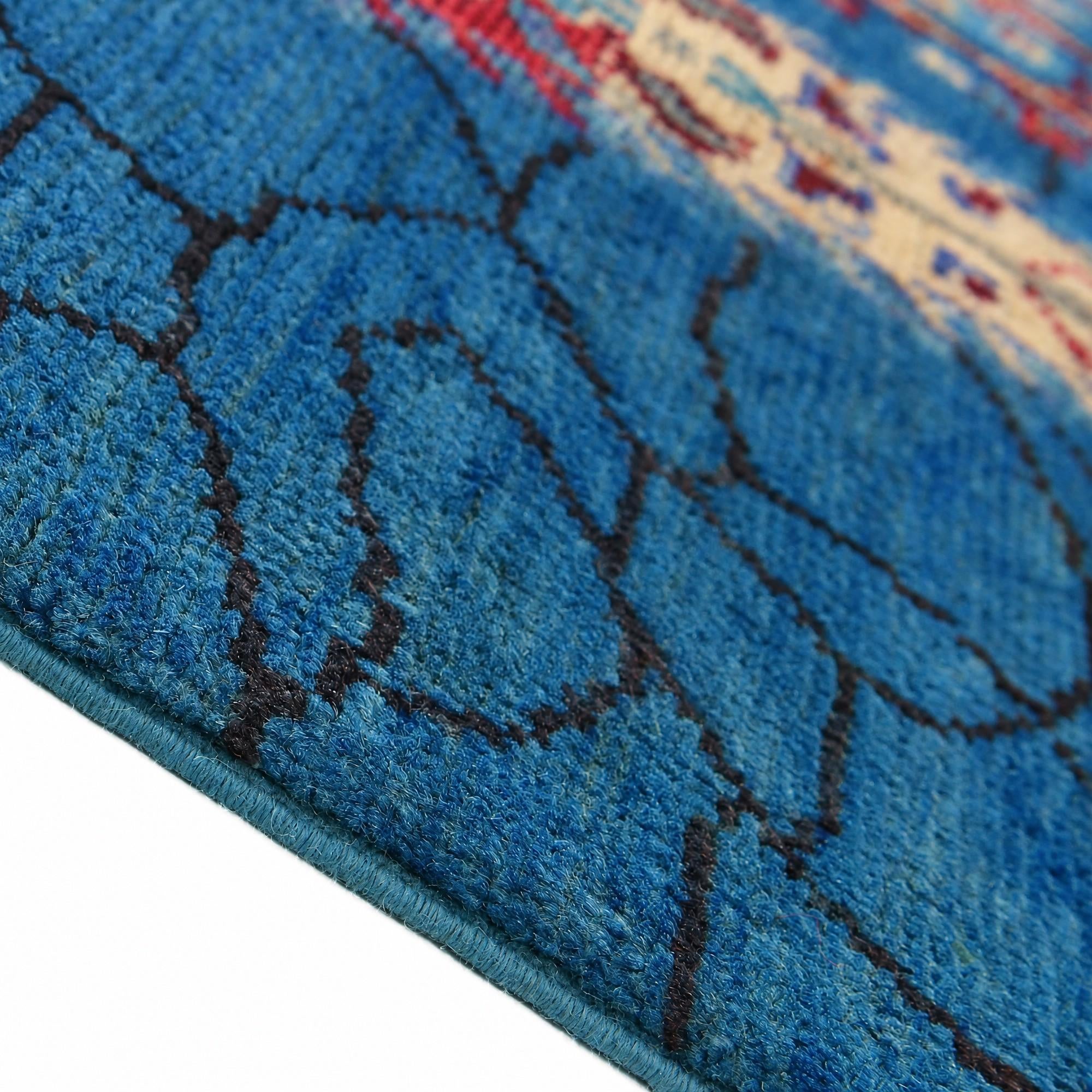 Detail image 8 of 12: 3' 3 x 4' 9 Hand Knotted Kazak Rug
