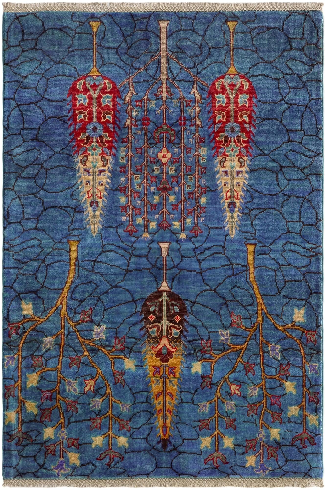 3' 3 x 4' 9 Hand Knotted Kazak Rug