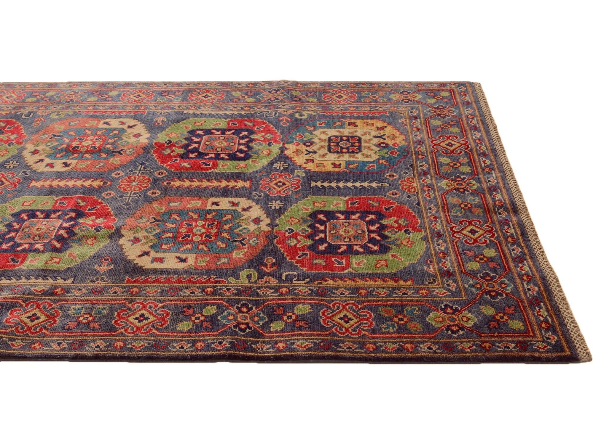 4' 1 x 6' 1 Hand Knotted Kazak Rug