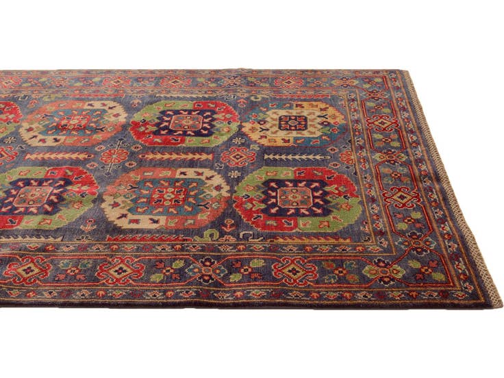 Detail image of 4' 1 x 6' 1 Hand Knotted Kazak Rug
