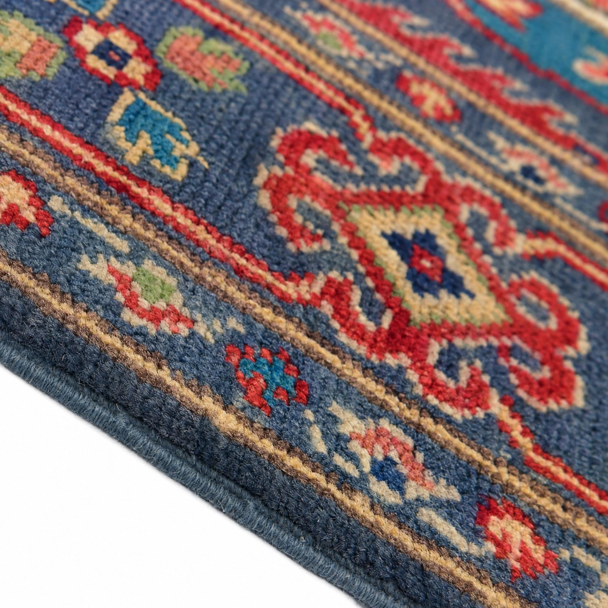 Detail image 8 of 12: 4' 1 x 6' 1 Hand Knotted Kazak Rug