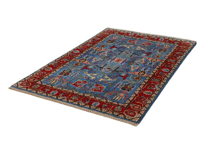 3' 4 x 5' Hand Knotted Kazak Rug