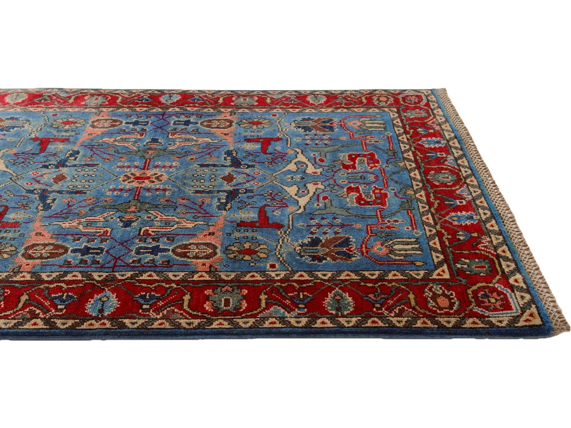 3' 4 x 5' Hand Knotted Kazak Rug