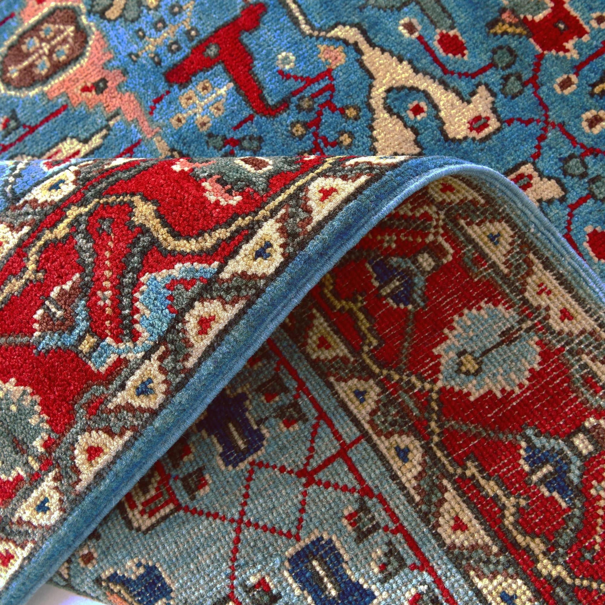 3' 4 x 5' Hand Knotted Kazak Rug