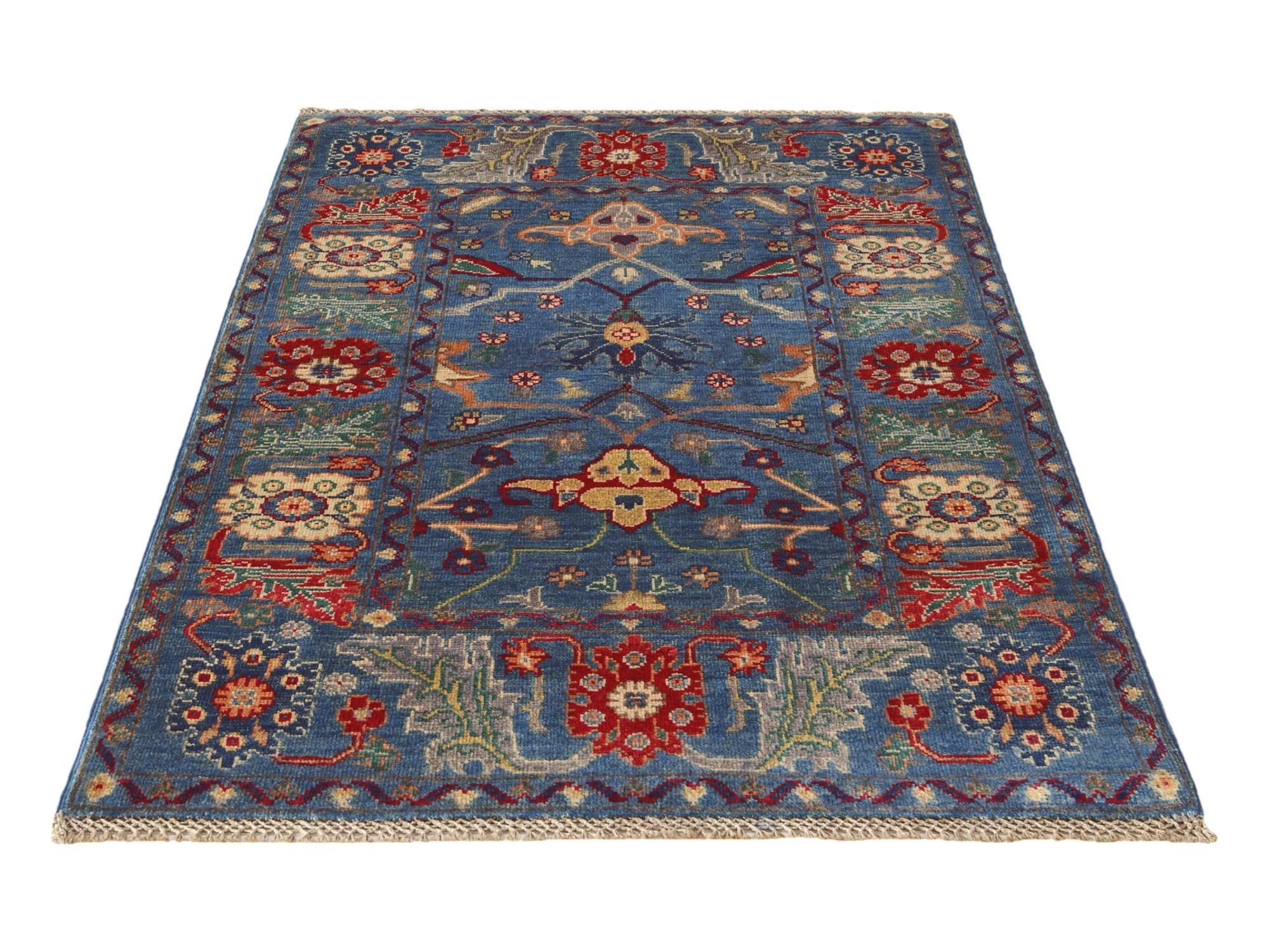 3' 2 x 5' Hand Knotted Kazak Rug