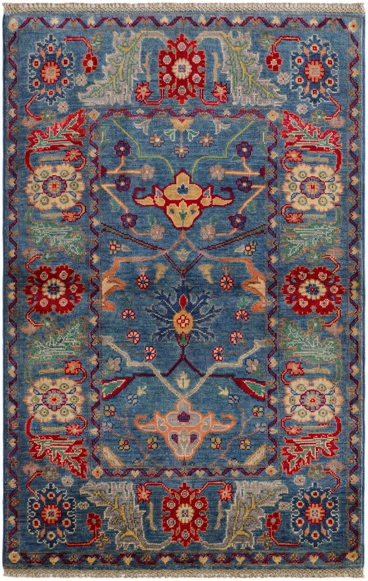3' 2 x 5' Hand Knotted Kazak Rug