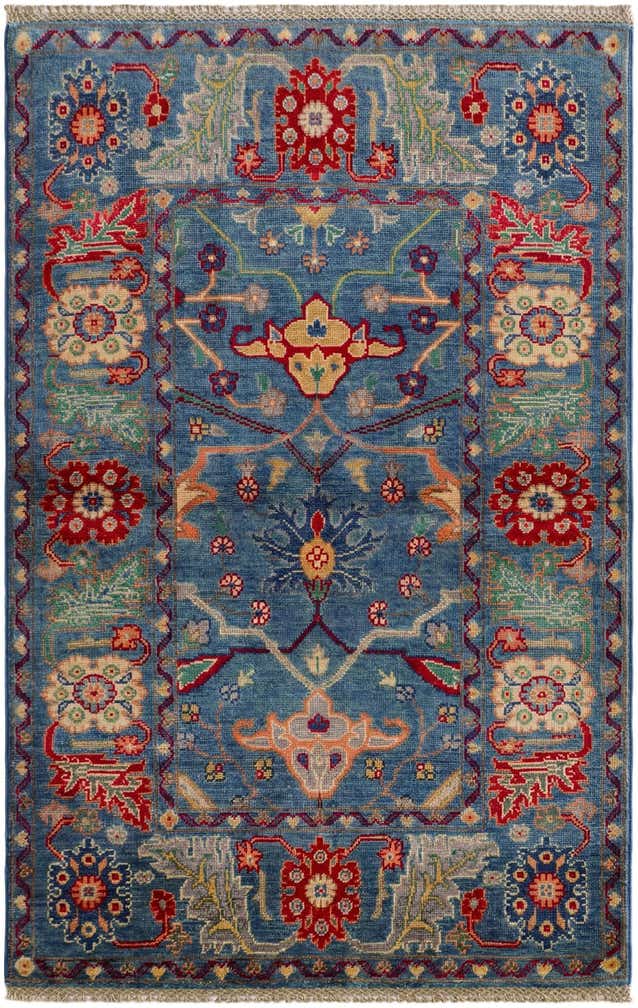 3' 2 x 5' Hand Knotted Kazak Rug