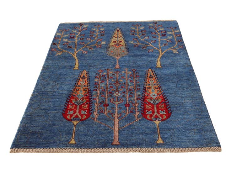 Detail image of 3' 3 x 5' Hand Knotted Kazak Rug