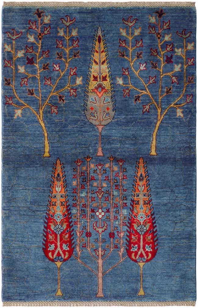 3' 3 x 5' Hand Knotted Kazak Rug