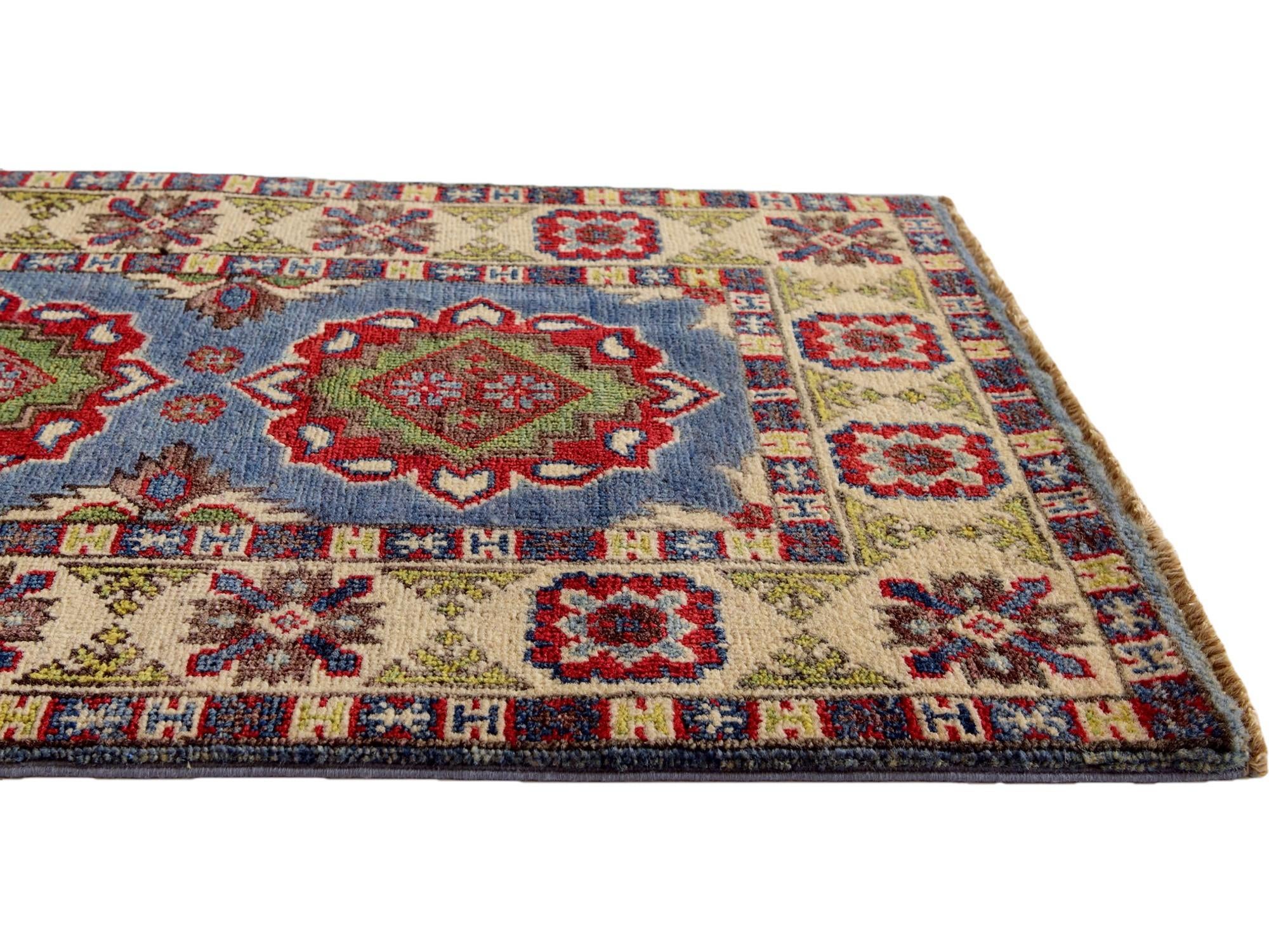 2' x 3' Hand Knotted Kazak Rug