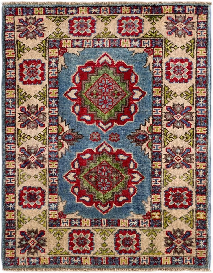 Detail image of 2' x 3' Hand Knotted Kazak Rug