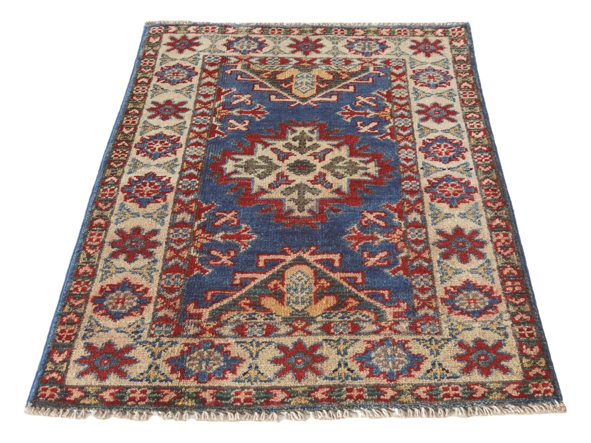2' 1 x 2' 11 Hand Knotted Kazak Rug