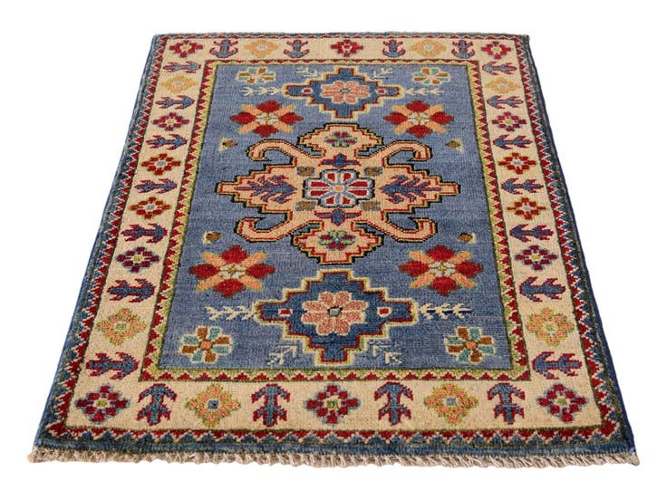 Detail image of 2' 1 x 3' Hand Knotted Kazak Rug