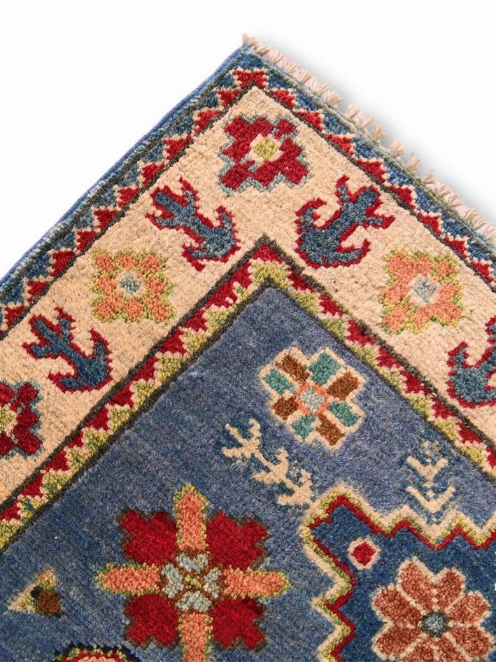 Detail image of 2' 1 x 3' Hand Knotted Kazak Rug