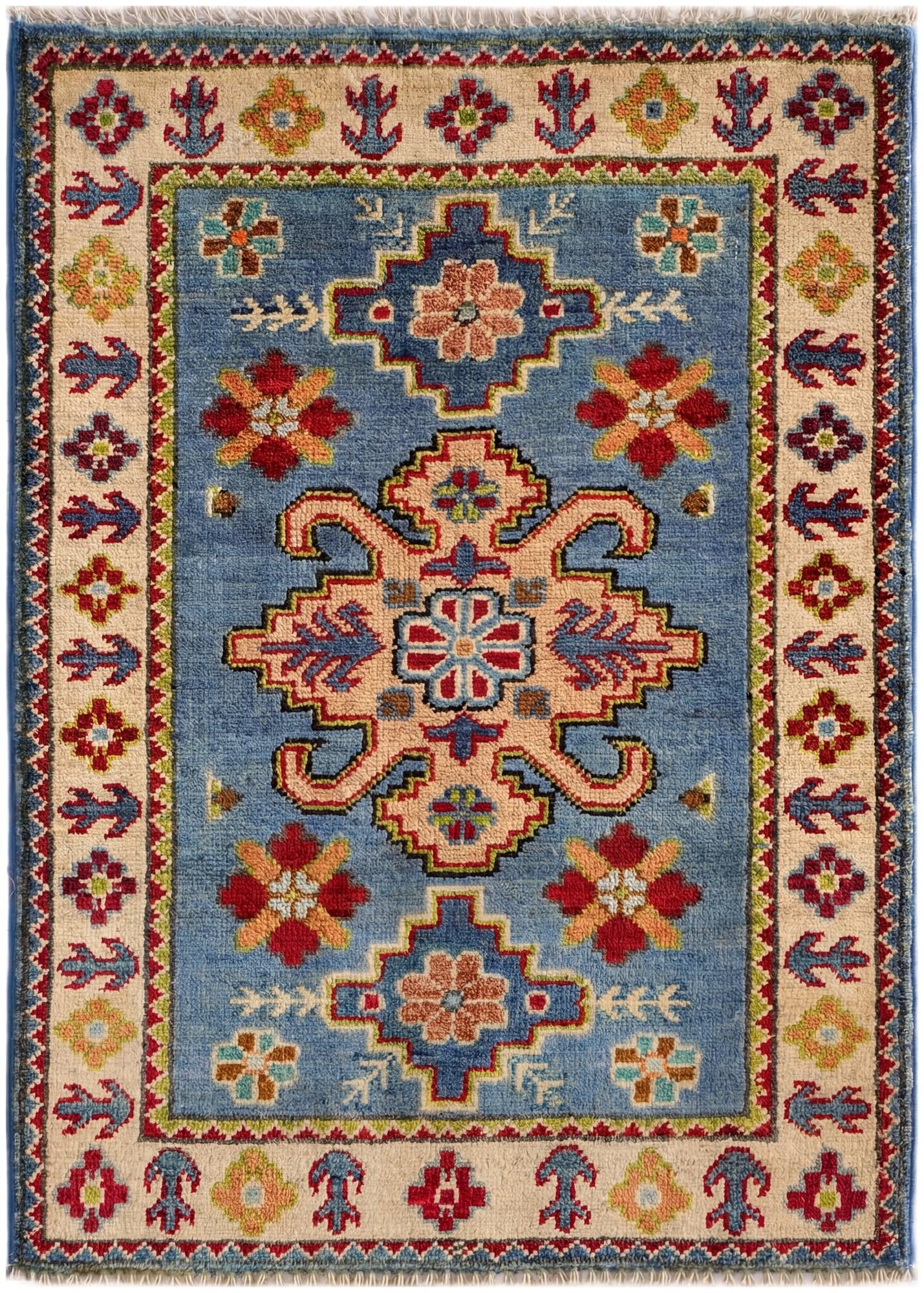 2' 1 x 3' Hand Knotted Kazak Rug