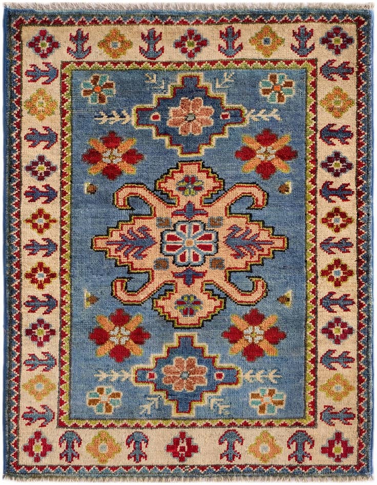 Detail image of 2' 1 x 3' Hand Knotted Kazak Rug