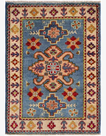 2' 1 x 3' Hand Knotted Kazak Rug