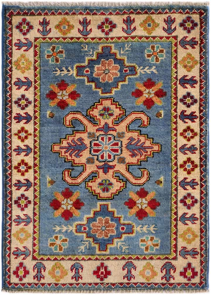 2' 1 x 3' Hand Knotted Kazak Rug