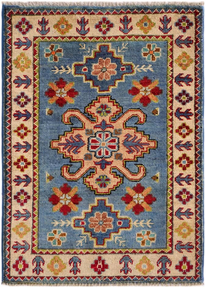 Detail image of 2' 1 x 3' Hand Knotted Kazak Rug