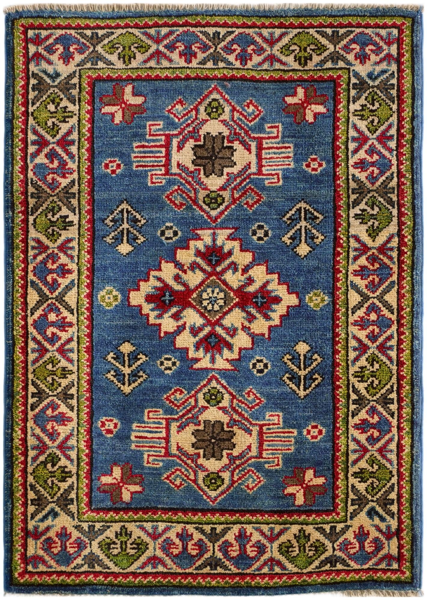2' x 2' 11 Hand Knotted Kazak Rug