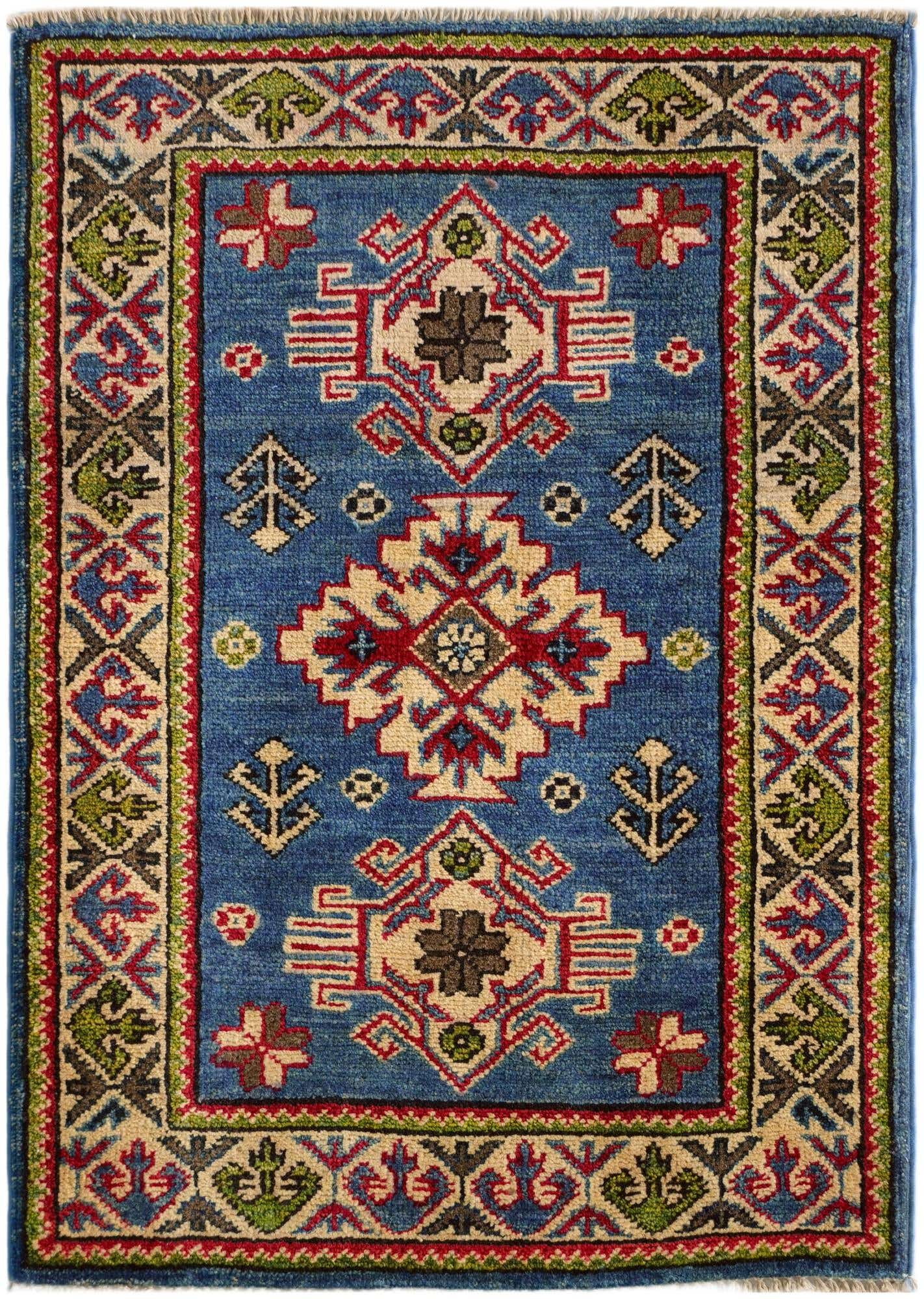 2' x 2' 11 Hand Knotted Kazak Rug