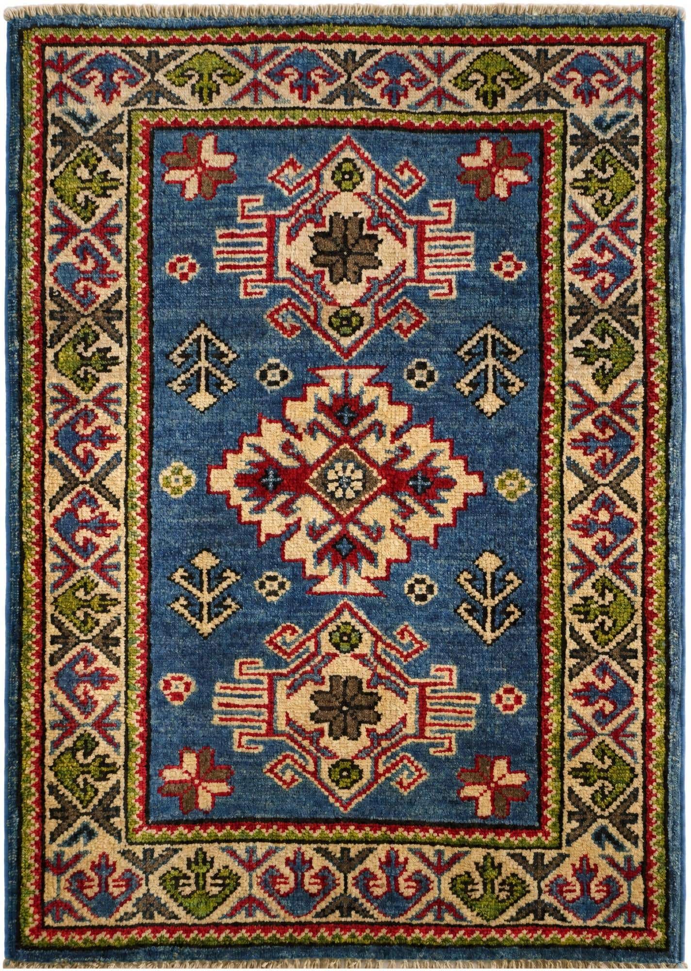 2' x 2' 11 Hand Knotted Kazak Rug