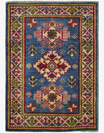 2' x 2' 11 Hand Knotted Kazak Rug