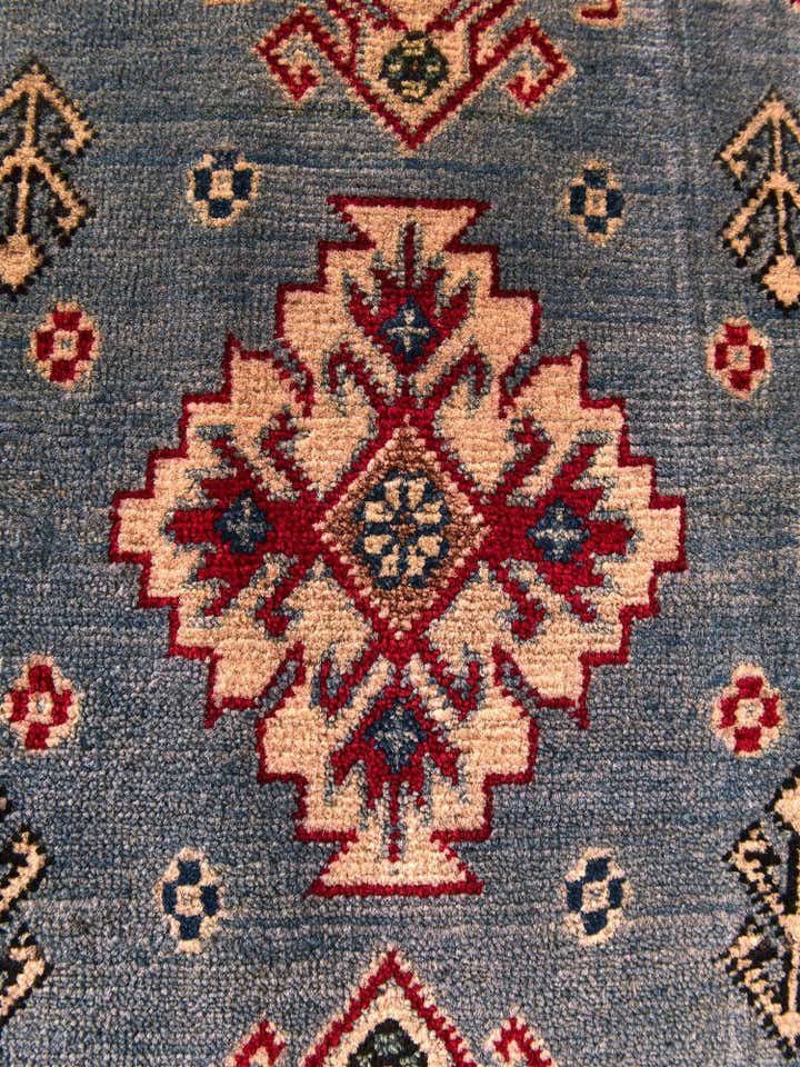 2' x 3' 3 Hand Knotted Kazak Rug