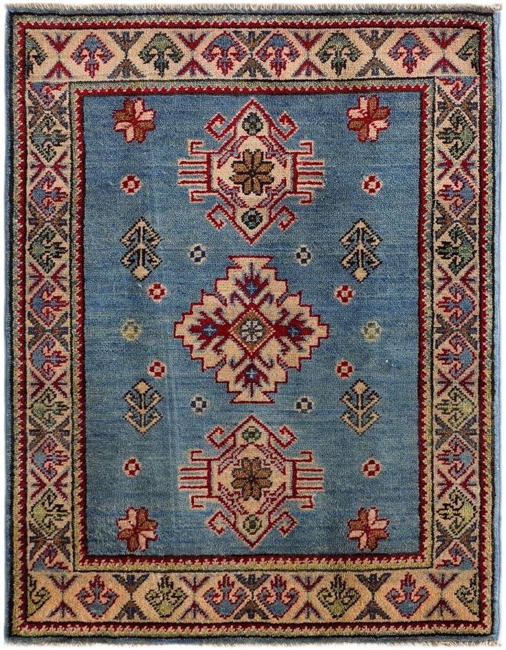 Detail image of 2' x 3' 3 Hand Knotted Kazak Rug