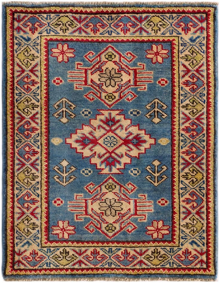 Detail image of 2' x 3' Hand Knotted Kazak Rug