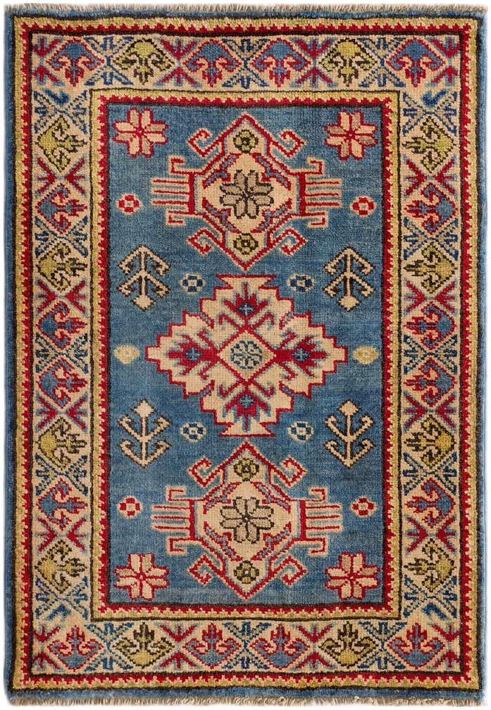 2' x 3' Hand Knotted Kazak Rug