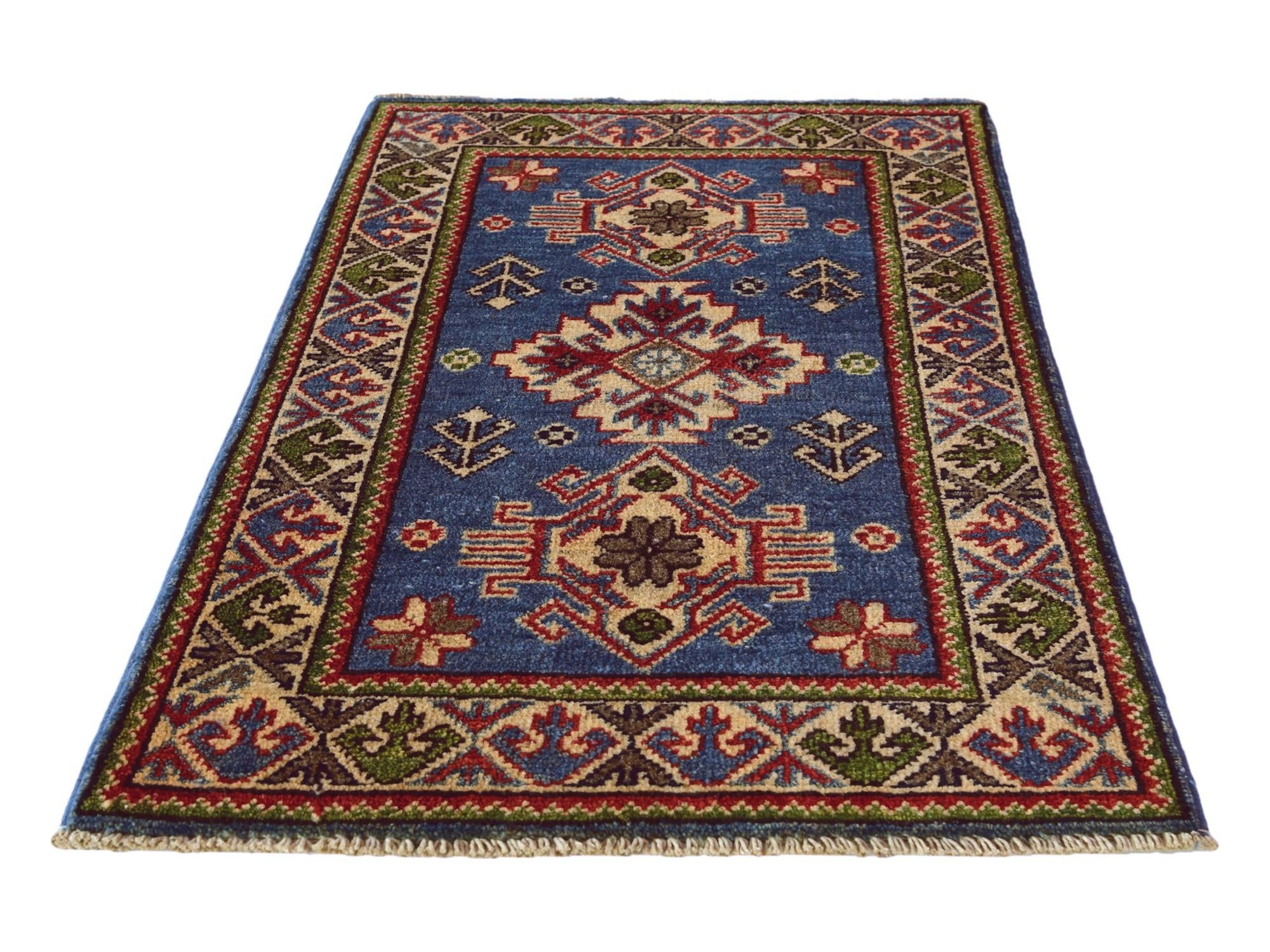 1' 11 x 3' 1 Hand Knotted Kazak Rug