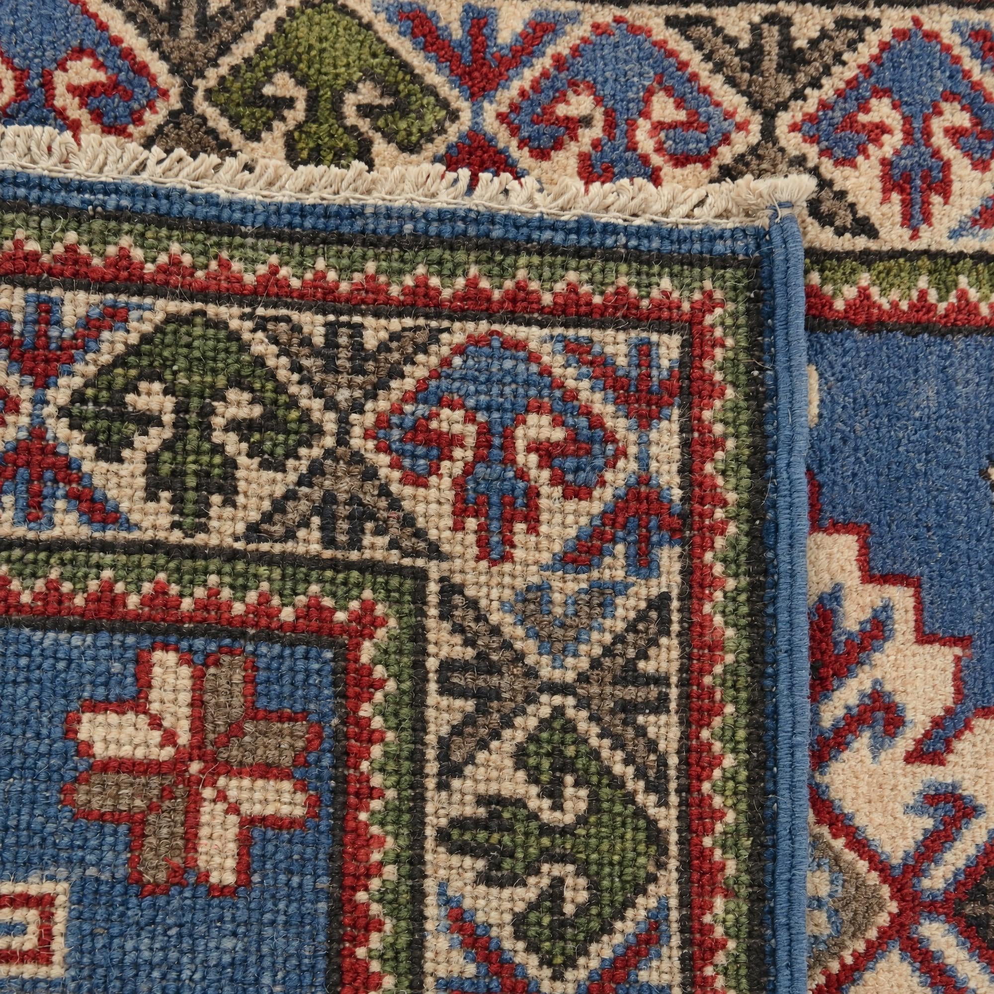 60cm x 95cm Hand Knotted Kazak Rug
