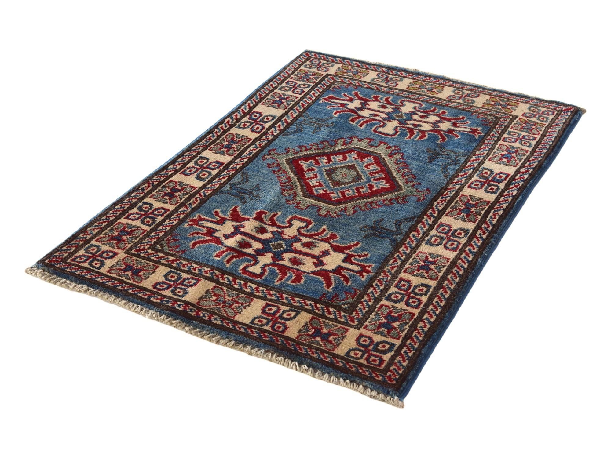 2' 1 x 3' Hand Knotted Kazak Rug