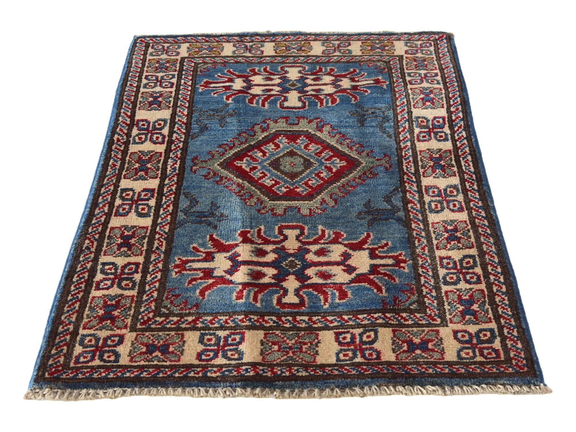 2' 1 x 3' Hand Knotted Kazak Rug