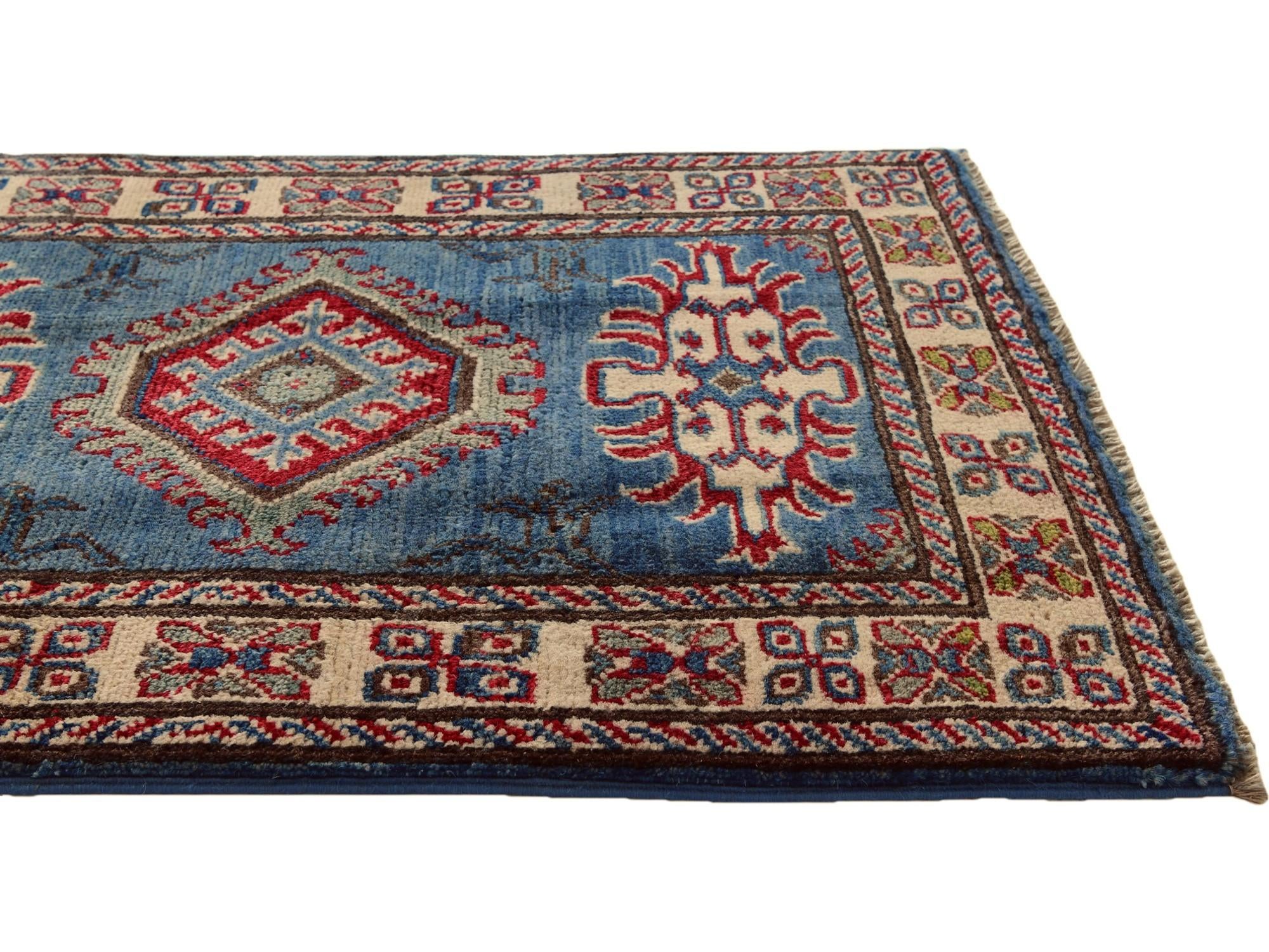 2' 1 x 3' Hand Knotted Kazak Rug
