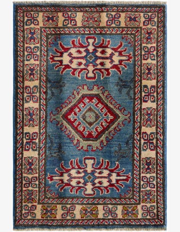 2' 1 x 3' Hand Knotted Kazak Rug