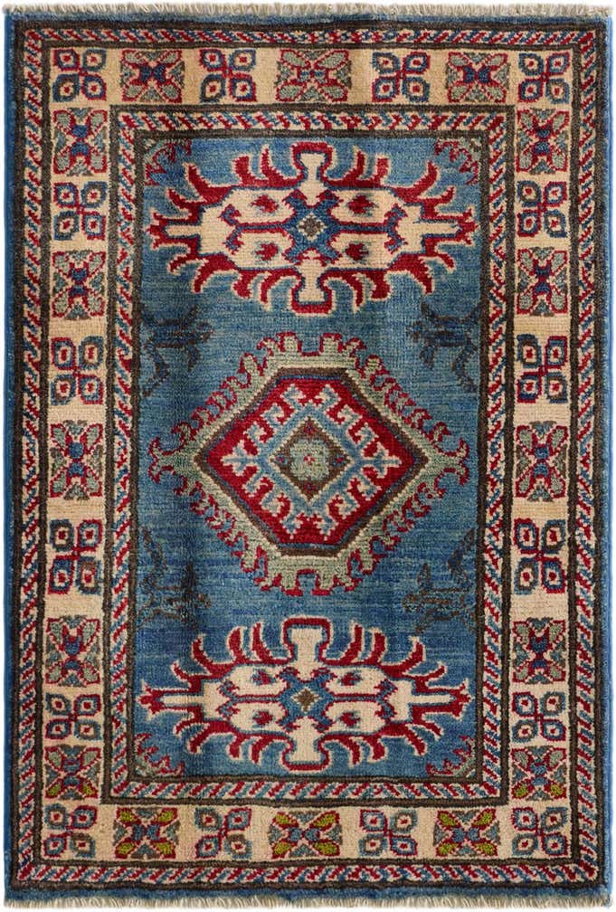 2' 1 x 3' Hand Knotted Kazak Rug