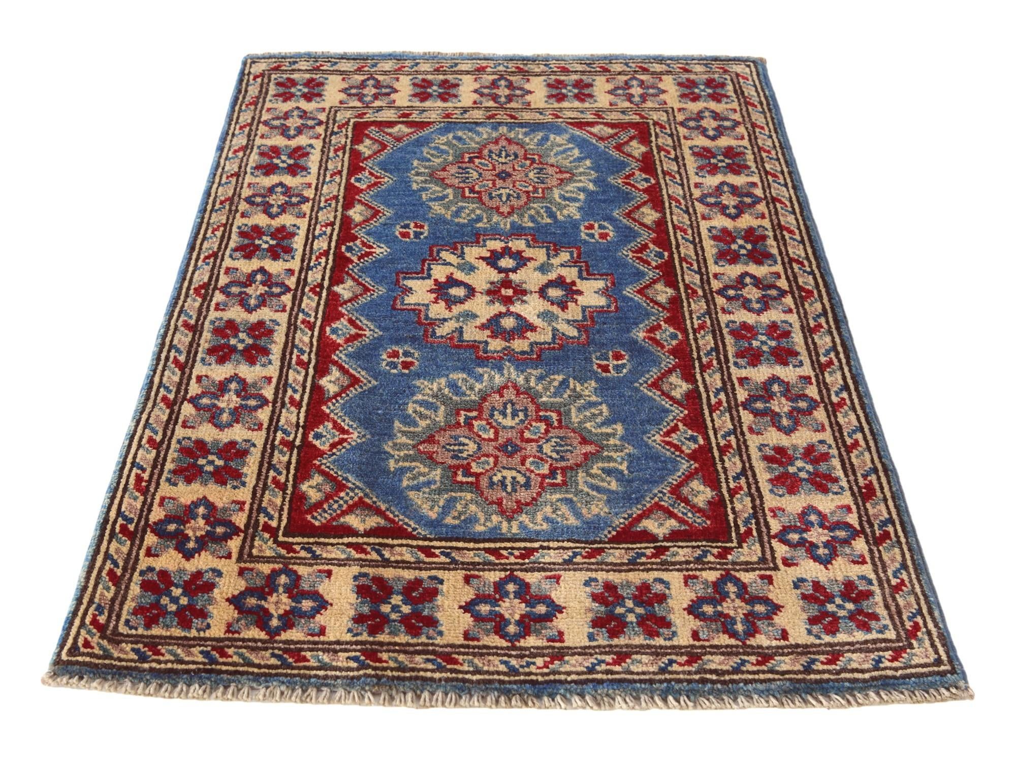2' x 3' Hand Knotted Kazak Rug