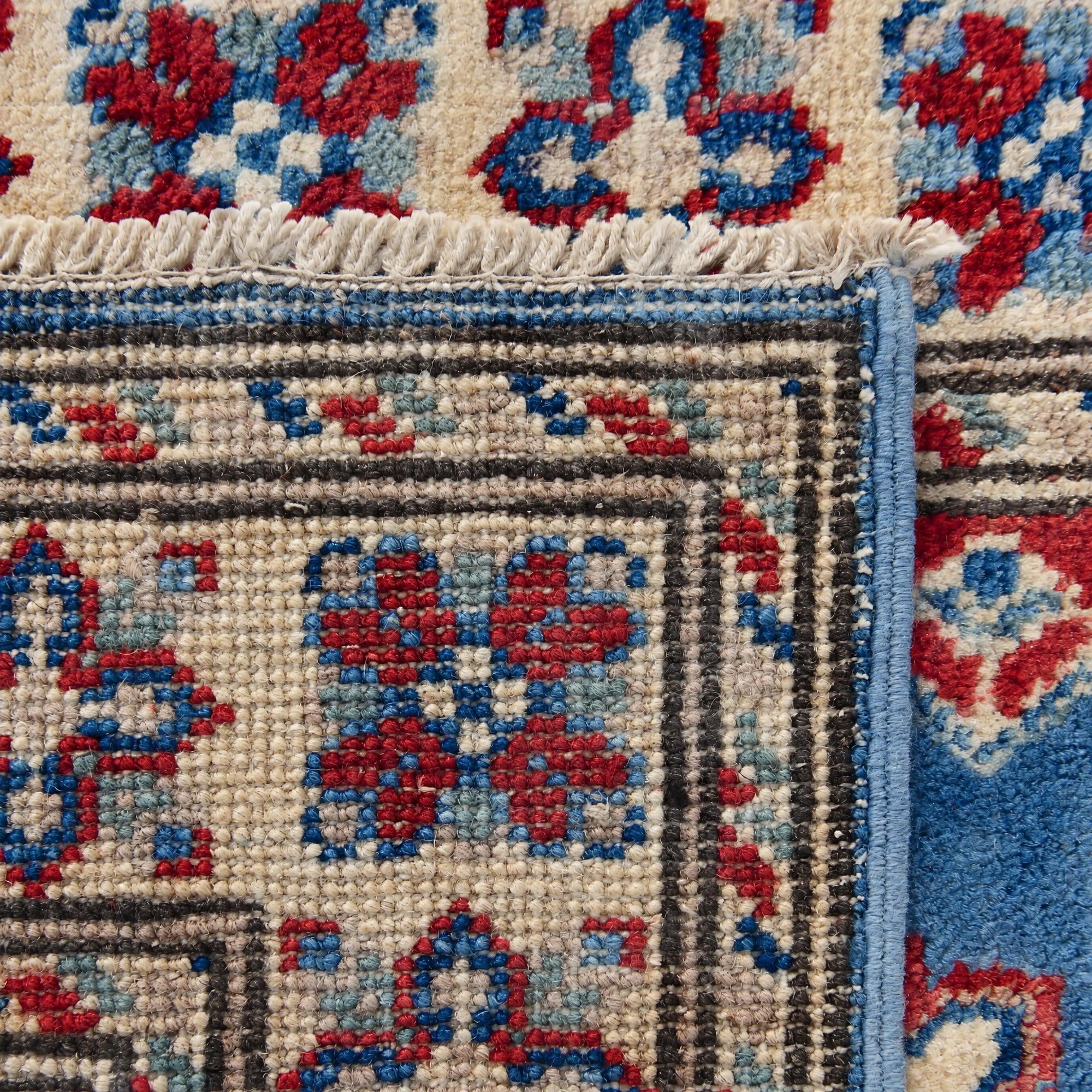 Detail image 11 of 11: 2' x 3' Hand Knotted Kazak Rug