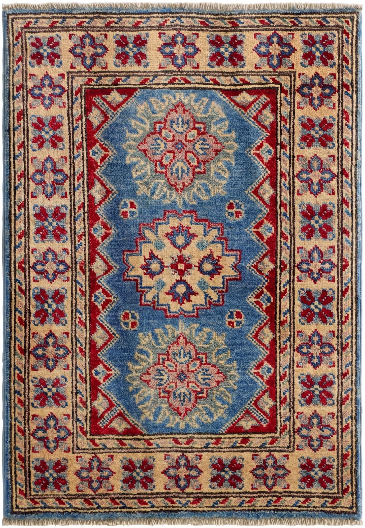 2' x 3' Hand Knotted Kazak Rug