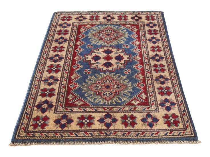 Detail image of 2' 1 x 3' Hand Knotted Kazak Rug