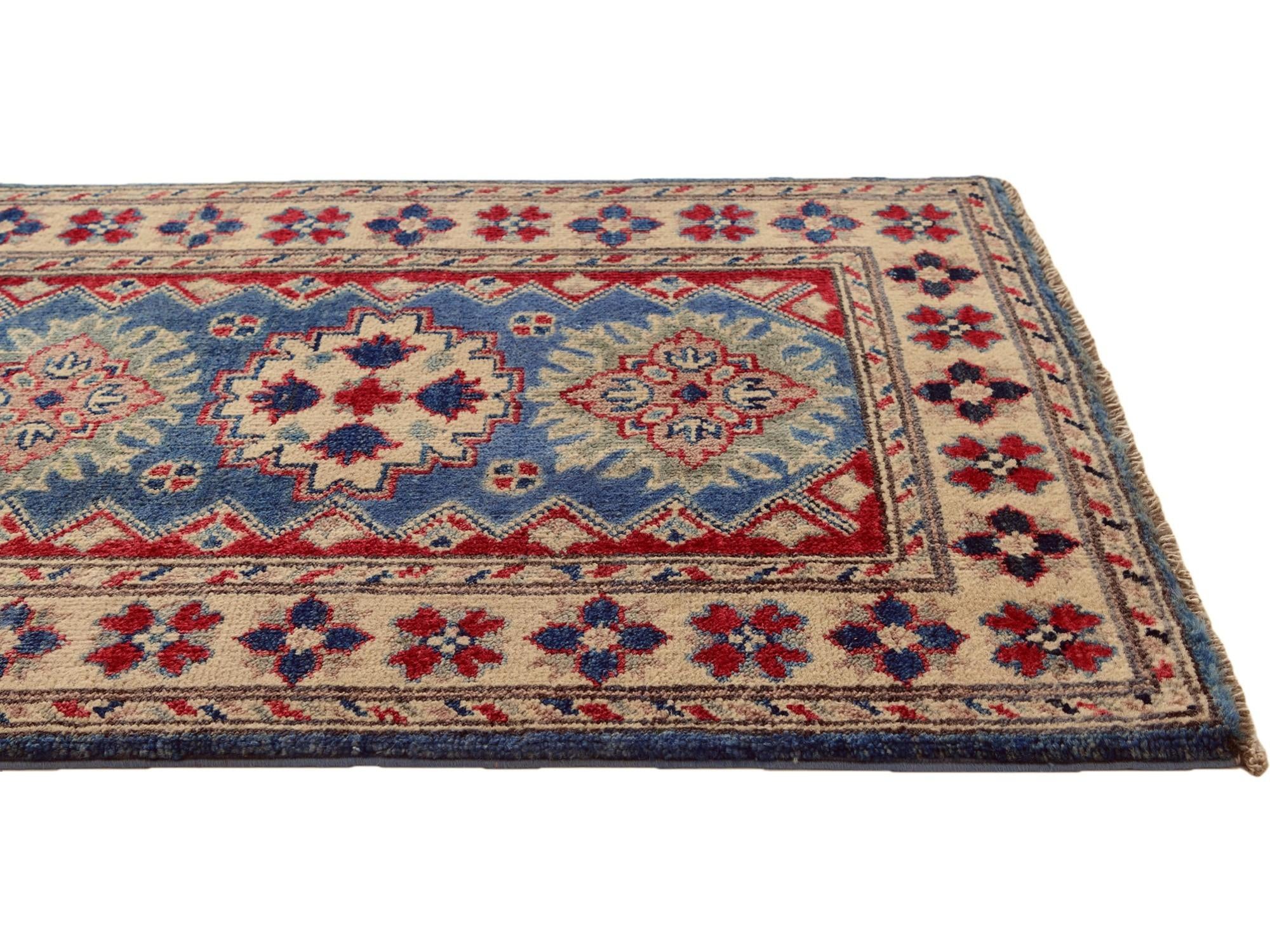 2' 1 x 3' Hand Knotted Kazak Rug
