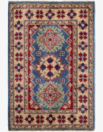 2' 1 x 3' Hand Knotted Kazak Rug