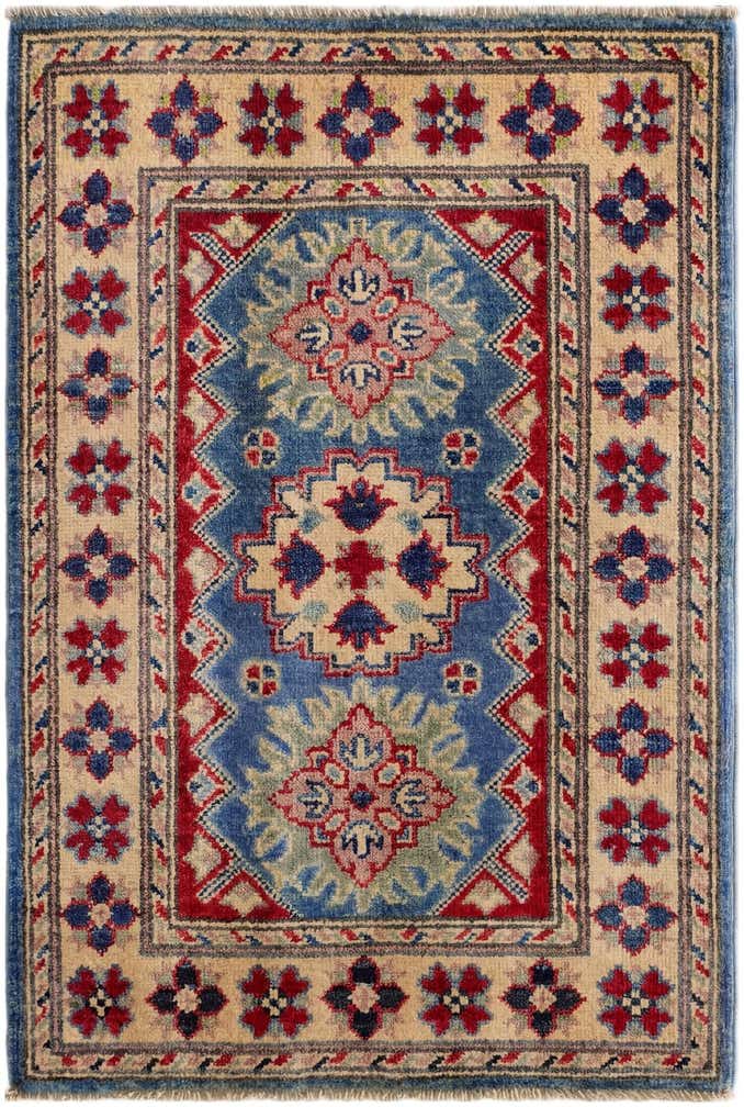 2' 1 x 3' Hand Knotted Kazak Rug