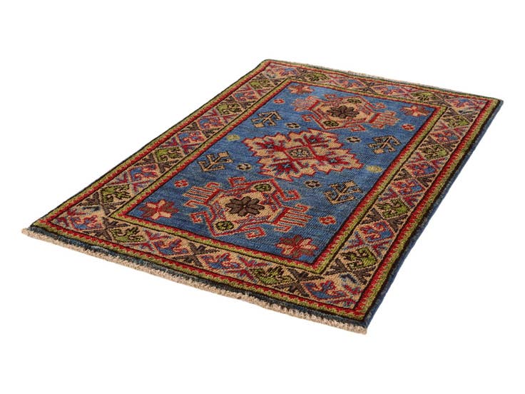 Detail image of 2' x 3' 1 Hand Knotted Kazak Rug