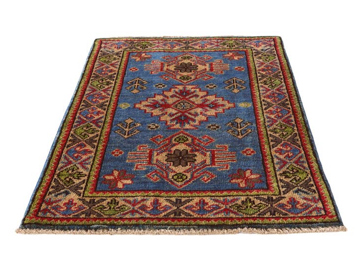 Detail image of 2' x 3' 1 Hand Knotted Kazak Rug