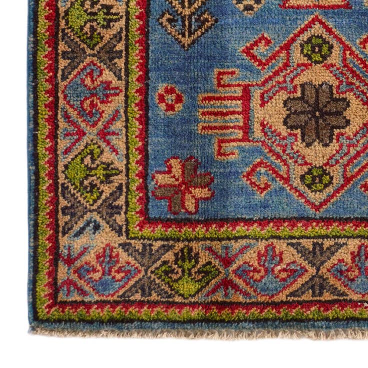 Detail image of 2' x 3' 1 Hand Knotted Kazak Rug